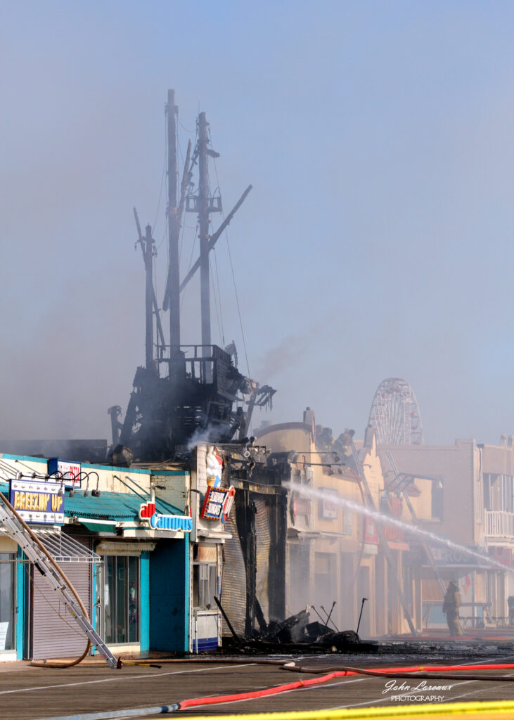 Fire Strikes Playland's Castaway Cove on Ocean City